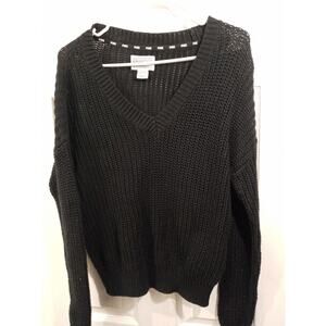 Victoria's Secret Love PINK Cotton Knit V Neck Sweater XS/XP